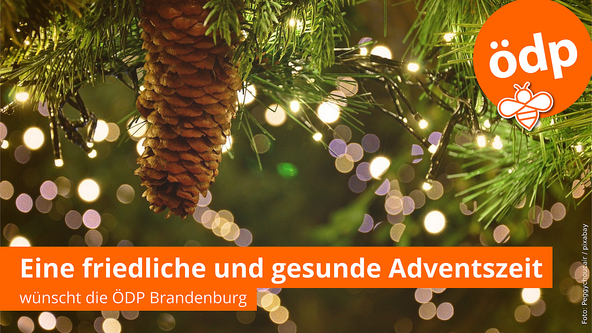 Eine friedliche und gesunde Adventszeit wünscht die ÖDP Brandenburg.